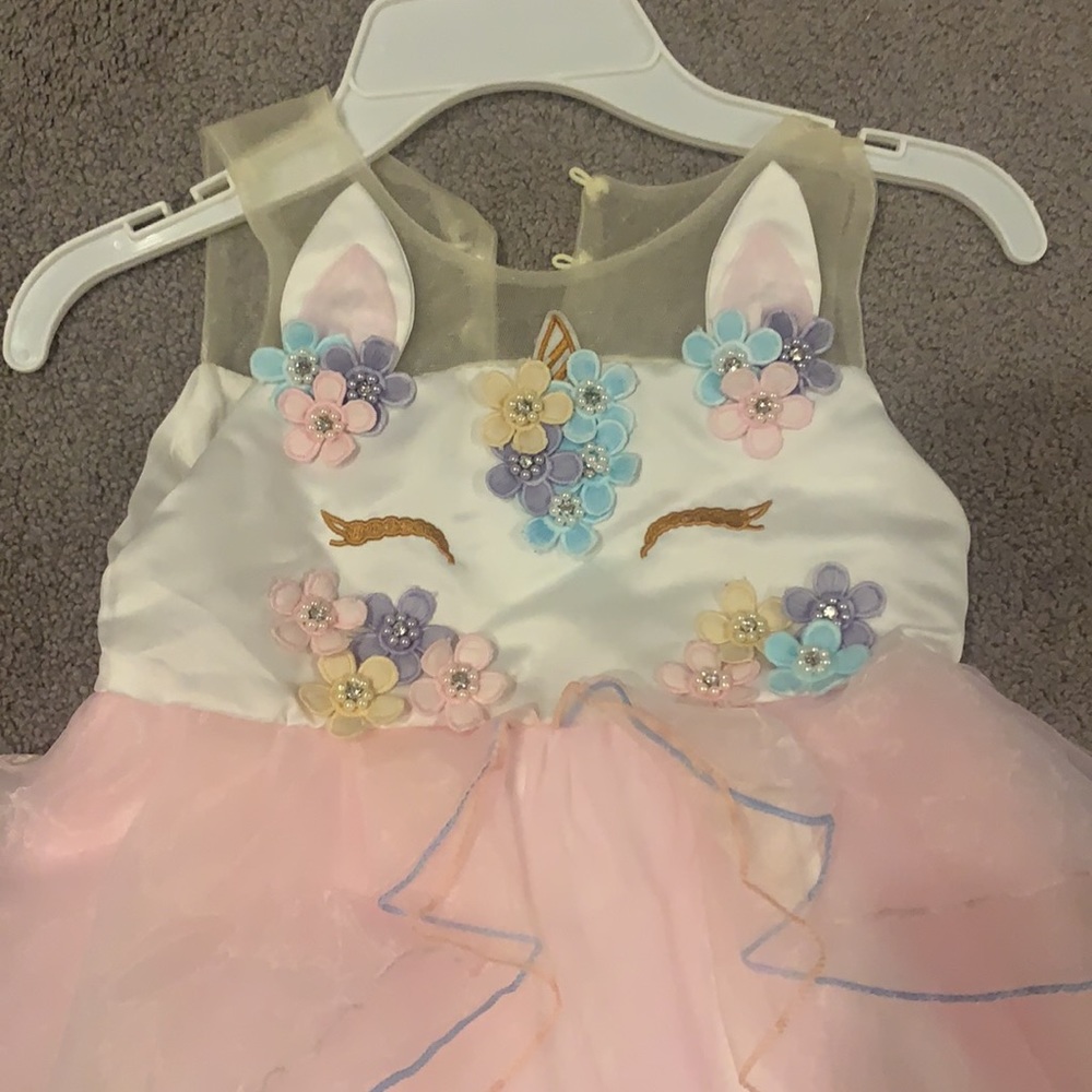 Unicorn dress size 4t - Picture 2 of 2